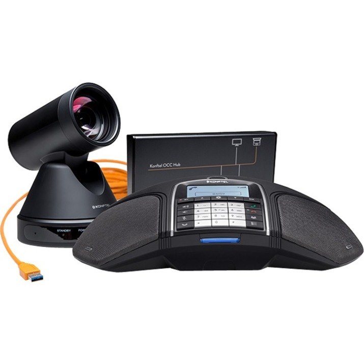 Konftel C50300 Analog Hybrid (video kit US) - Room type: Small to Medium - Exceptional image quality - One Cable Connection Hub - Hybrid: combine meeting app and phone calls - USB - OmniSound&reg; with HD audio
