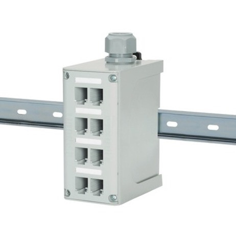 Panduit IndustrialNet FDME8RG Blank Patch Panel