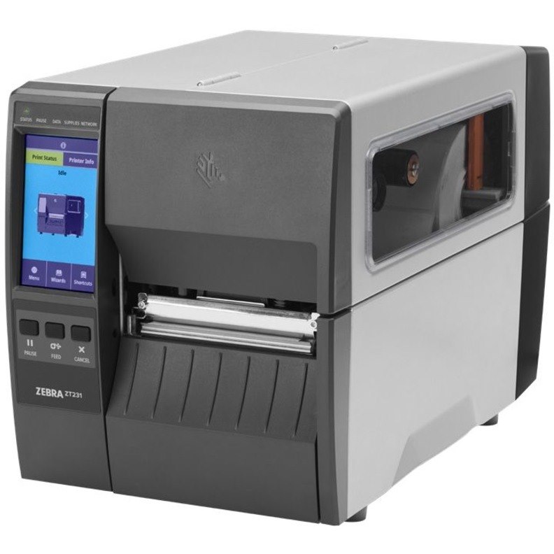Zebra ZT231 Thermal Transfer Printer - Monochrome - Label Print - Ethernet - USB - Yes - Serial - Bluetooth - UK, AUS, JP, EU