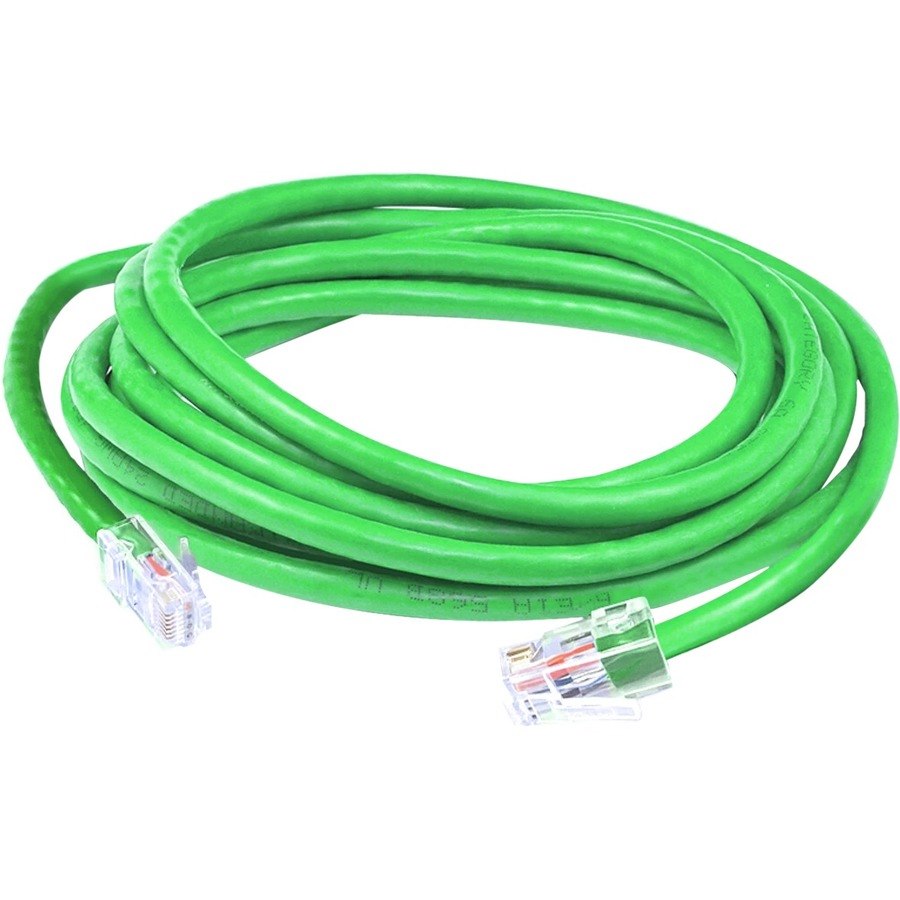 AddOn 15ft Green CAT 5E PVC Ethernet Cable Non-Booted RJ-45 M/M