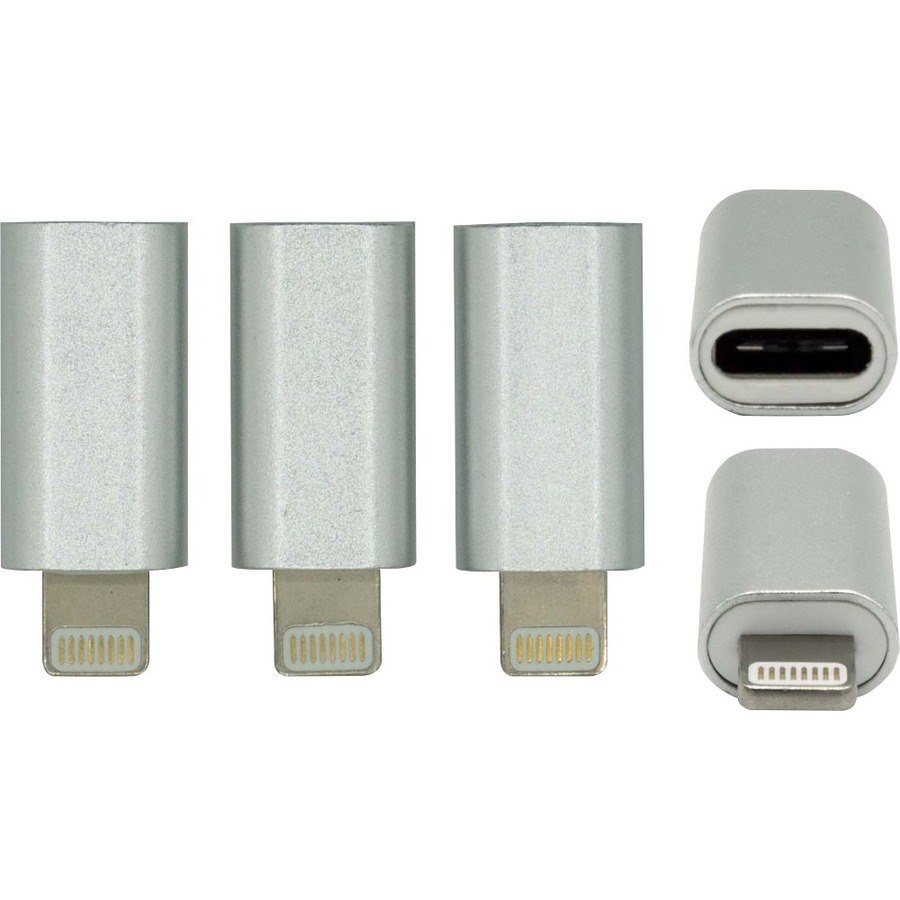 VisionTek USB C to Lightning Silver - 3-Pack