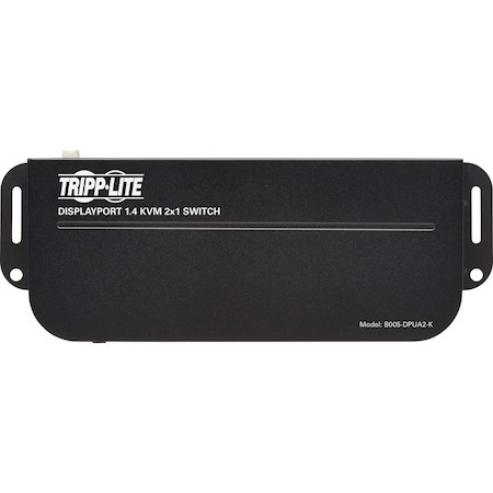 Tripp Lite by Eaton 2-Port DisplayPort/USB KVM Switch - 4K 60 Hz, HDR, HDCP 2.2, IR, DP 1.4, USB Sharing, USB 3.0 Cables