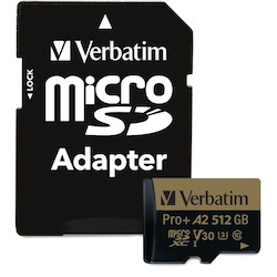 Verbatim Pro+ 512 GB Class 10/UHS-I (U3) microSDXC - 1 Pack