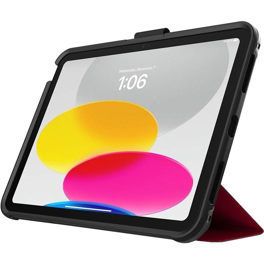 OtterBox Symmetry Series Folio Carrying Case (Folio) iPad (10th Generation) Tablet - Ruby Sky (Red)