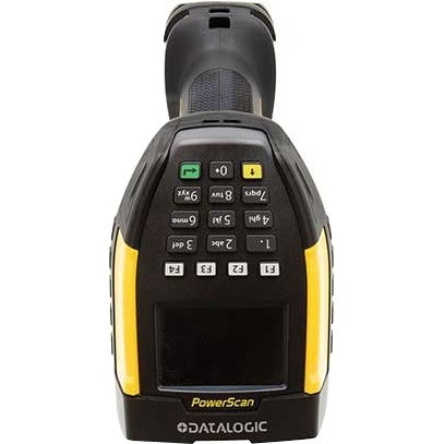 Datalogic PowerScan PM9600 Industrial, Warehouse, Logistics, Inventory Handheld Barcode Scanner Kit - Wireless Connectivity - Black, Yellow