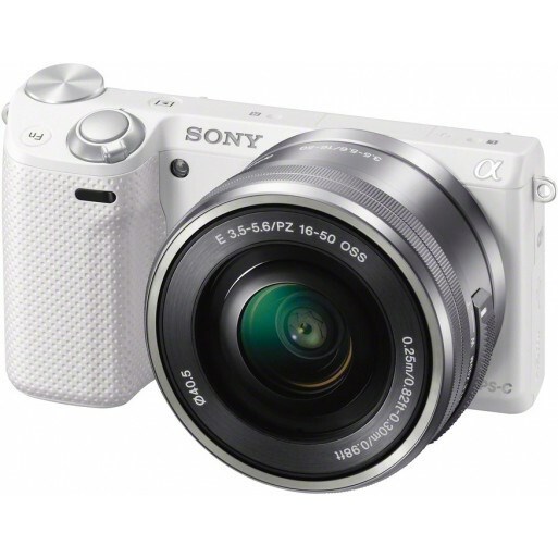Sony alpha NEX-5R 16.1 Megapixel Mirrorless Camera with Lens - 0.63" - 1.97" - White