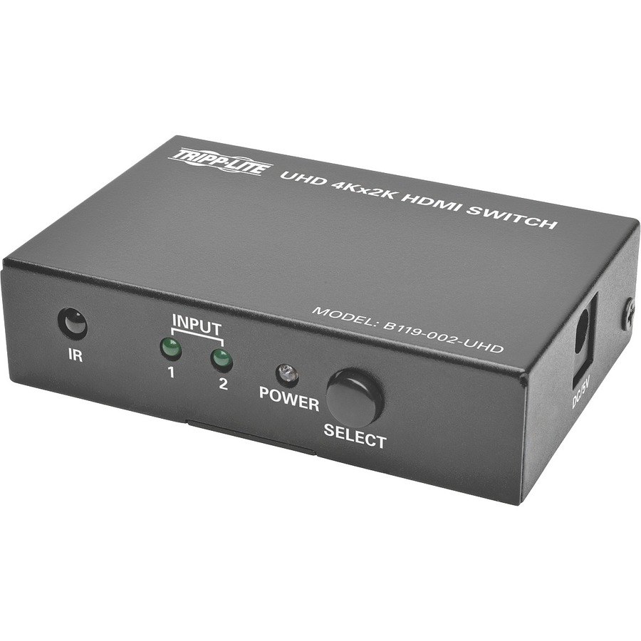 Eaton Tripp Lite Series 2-Port HDMI Switch with Remote Control - 4K @ 60 Hz, 4:4:4, HDR, 3D, HDCP 2.2, EDID