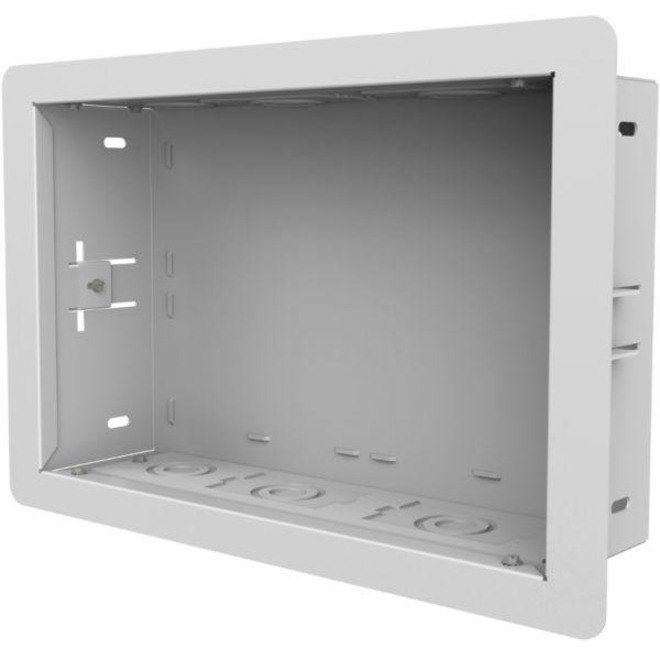 14"x9" In-Wall Box for Recessed Power and AV Components with optional Surge Protector