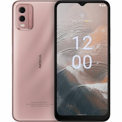 Nokia C32 64 GB Smartphone - 6.5" LCD 720 x 1600 - Octa-core (Cortex A55Quad-core (4 Core) 1.60 GHz + Cortex A55 Quad-core (4 Core) 1.20 GHz - 4 GB RAM - Android 13 - 4G - Beach Pink