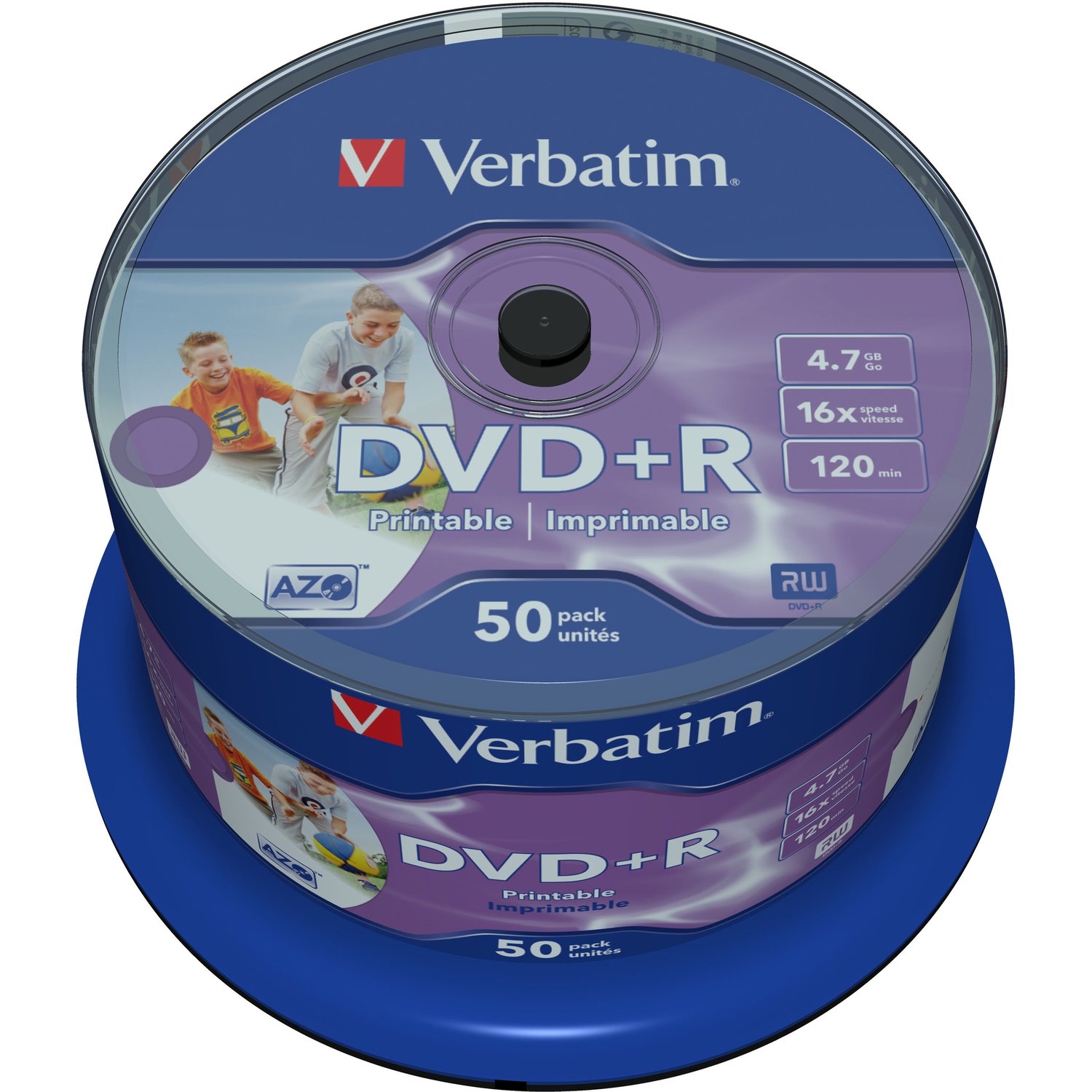 Verbatim 43512 DVD Recordable Media - DVD+R - 16x - 4.70 GB - 50 Pack Spindle
