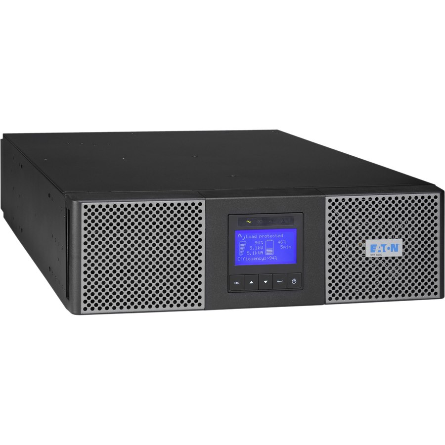 Eaton 9PX 8000VA 7200W 208V Online Double-Conversion UPS - Hardwired Input, 18x 5-20R, 2 L6-30R Outlets, Cybersecure Network Card, Extended Run, 9U Rack/Tower