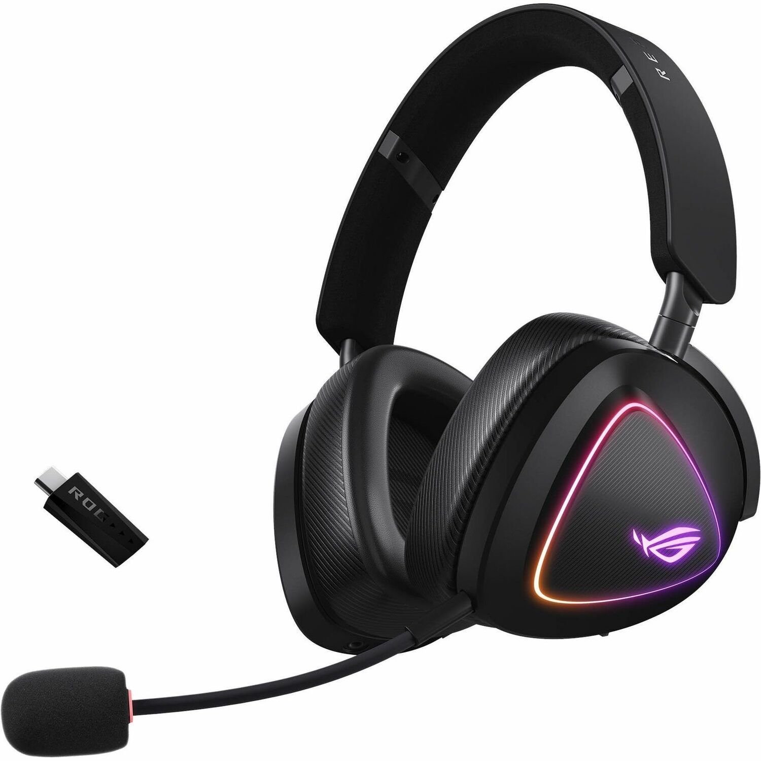 Asus ROG Delta II Wired/Wireless On-ear, Over-the-head Stereo Gaming Headset - Black