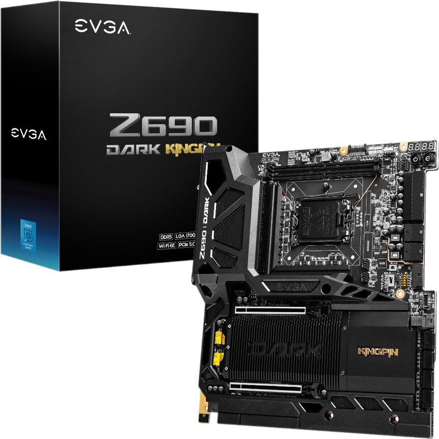 EVGA Z690 DARK K|NGP|N Desktop Motherboard - Intel Z690 Chipset - Socket LGA-1700 - Intel Optane Memory Ready - Extended ATX