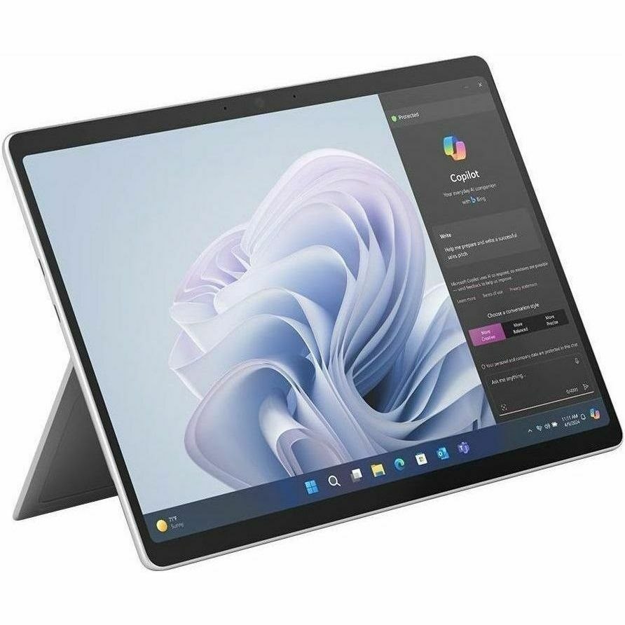 Microsoft Surface Pro 10 Tablet - 13" - vPro Technology - 16 GB - 512 GB SSD - Windows 11 Pro - Platinum