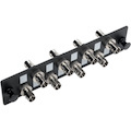 Eaton Tripp Lite Series High-Density Fiber Adapter Panel (MMF/SMF), 8 ST Simplex Connectors, Black