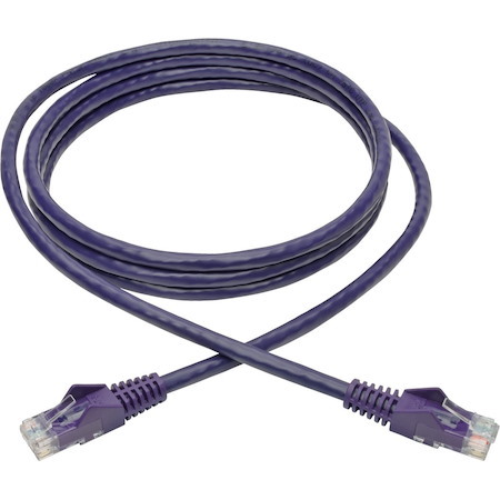 Eaton Tripp Lite Series Cat6 Gigabit Snagless Molded (UTP) Ethernet Cable (RJ45 M/M), PoE, Purple, 6 ft. (1.83 m)