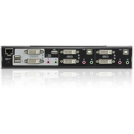 ATEN 2-Port USB DVI Dual View KVMP Switch-TAA Compliant