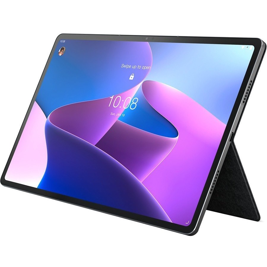 Lenovo Tab P12 Pro Tablet - 12.6" - Octa-core (Kryo 585 Single-core (1 Core) 3.20 GHz + Kryo 585 Triple-core (3 Core) 2.42 GHz + Kryo 585 Quad-core (4 Core) 1.80 GHz) - 8 GB RAM - 256 GB Storage - Android 11 - Storm Gray