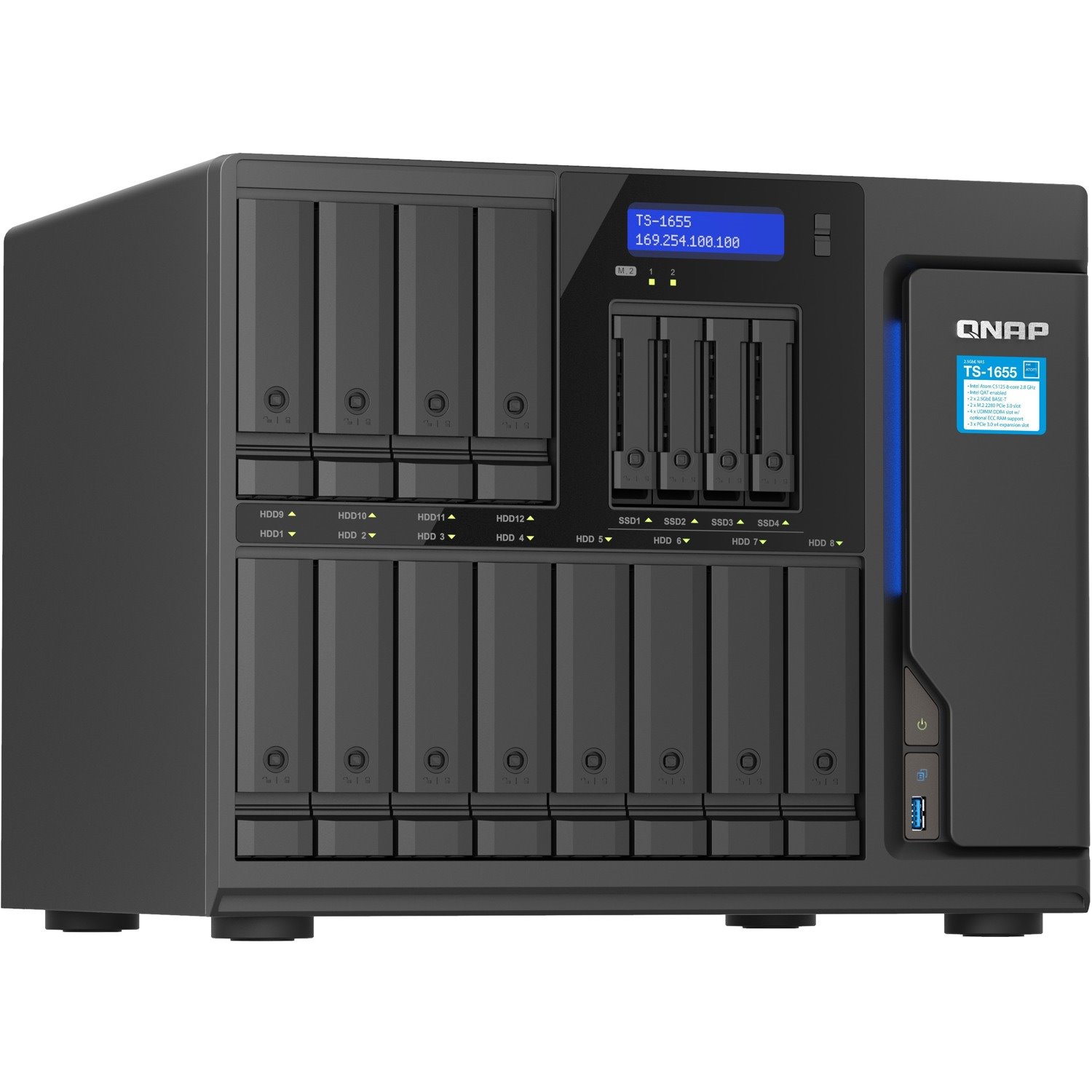 QNAP Turbo NAS TS-1655-8G SAN/NAS Storage System