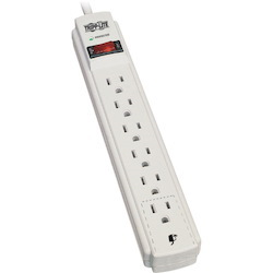 Eaton Tripp Lite Series Protect It! 6-Outlet Surge Protector, 8 ft. (2.43 m) Cord, 990 Joules, Low-Profile Right-Angle 5-15P plug