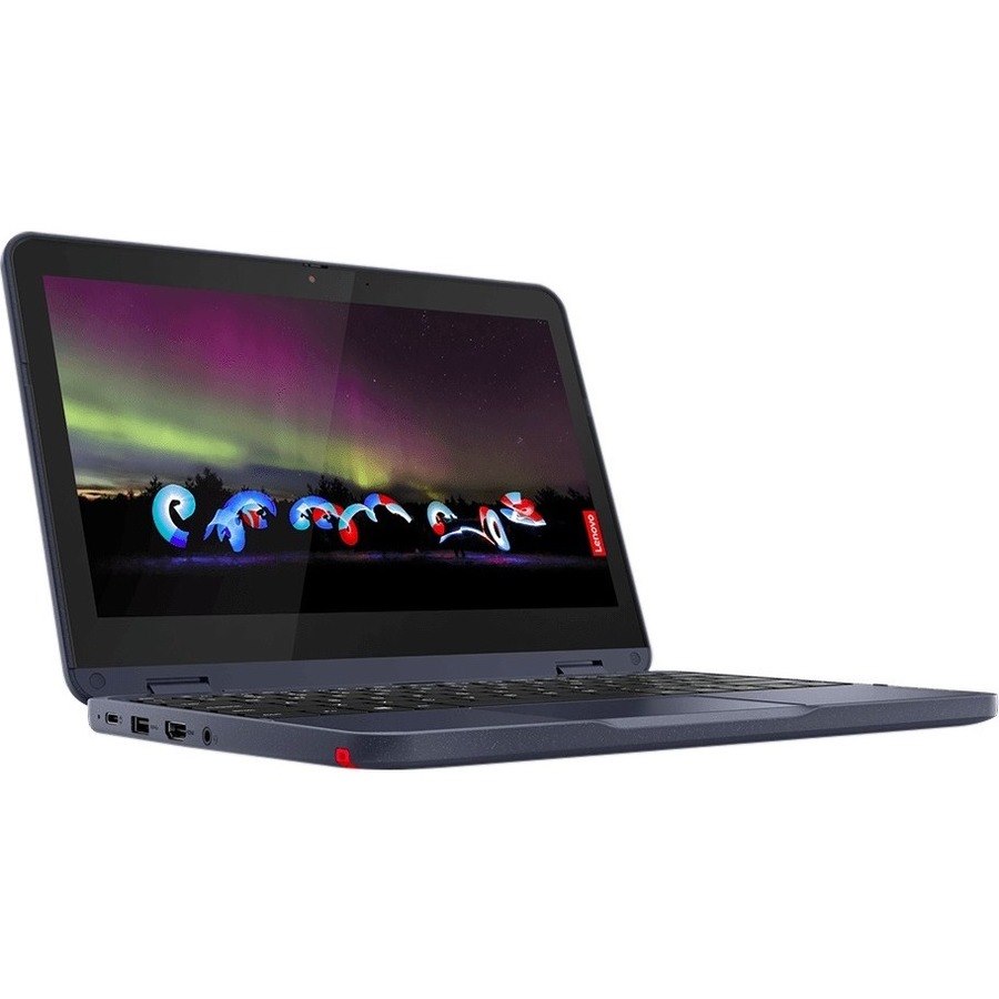 Lenovo 300w Gen 3 82J1000HUS 11.6" Touchscreen Convertible 2 in 1 Notebook - HD - AMD 3015e - 4 GB - 64 GB Flash Memory - English Keyboard - Abyss Blue