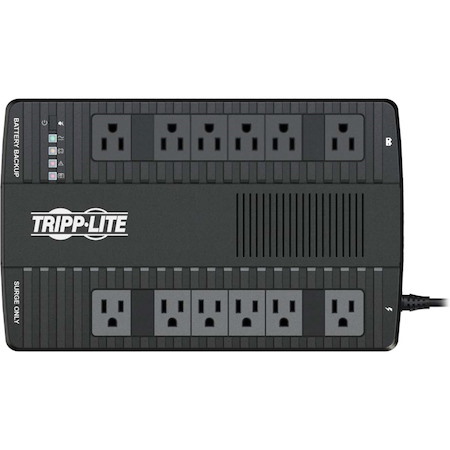 Tripp Lite by Eaton 750VA 460W 120V Line-Interactive UPS - 12 NEMA 5-15R Outlets, Double-Boost AVR, USB, Desktop/Wall-Mount - Battery Backup