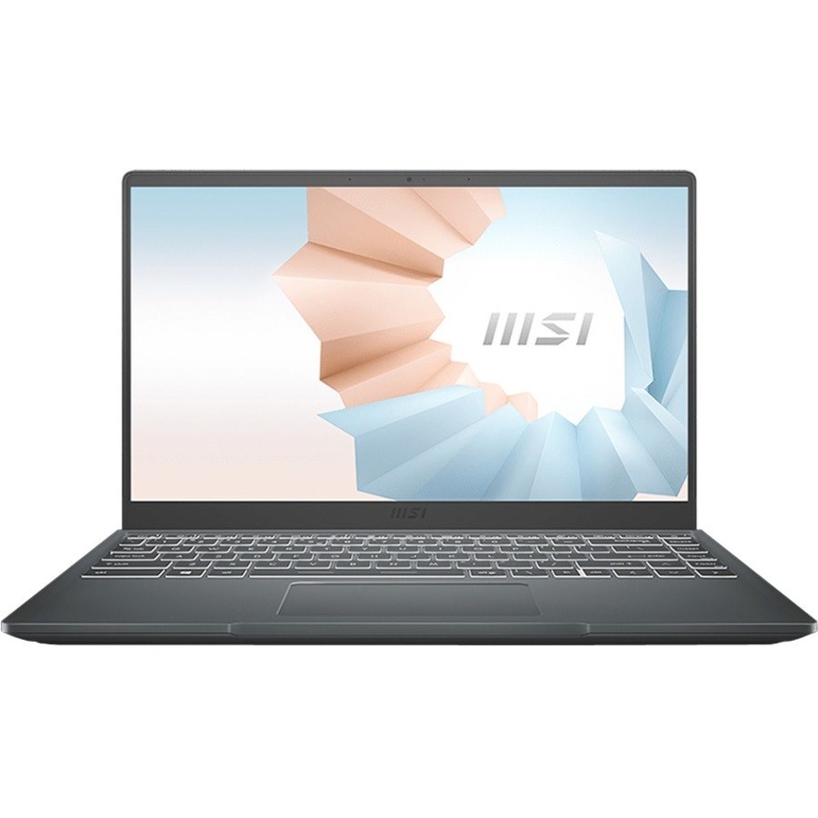 MSI Modern 14 Modern 14 B5M-053 14" Rugged Notebook - Full HD - 1920 x 1080 - AMD Ryzen 5 5500U 2.10 GHz - 8 GB Total RAM - 256 GB SSD - Carbon Gray