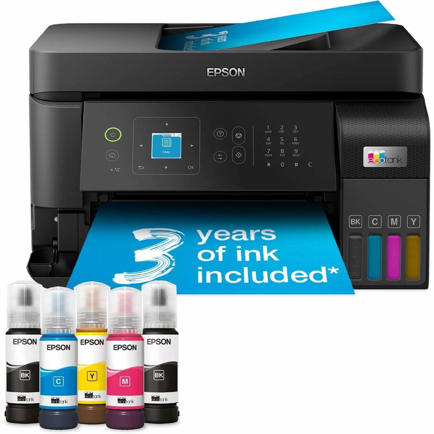 Epson ET-4810 Wired & Wireless EcoTank Inkjet Multifunction Printer - Colour