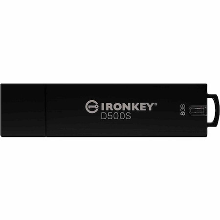 IronKey D500S 8 GB USB 3.2 (Gen 1) Type A Rugged Flash Drive - XTS-AES, 256-bit AES - TAA Compliant