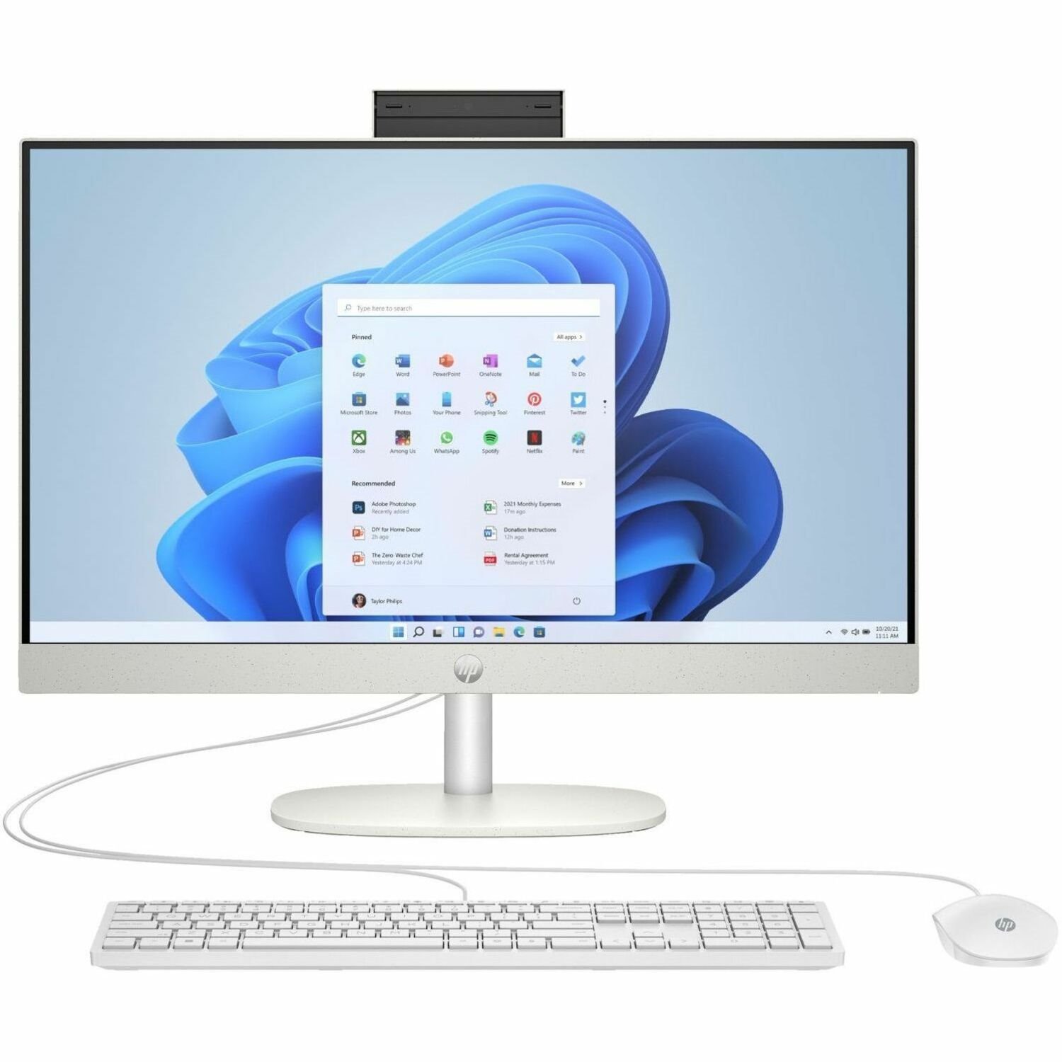 HP 24-cr0000i 24-cr0012a All-in-One Computer - Intel Core i7 13th Gen i7-1355U - 32 GB - 1 TB SSD - 23.8" Full HD - Desktop - Shell White