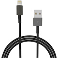 4XEM 6ft 2m Black Lightning cable for Apple iPhone/iPad/iPod - MFI Certified