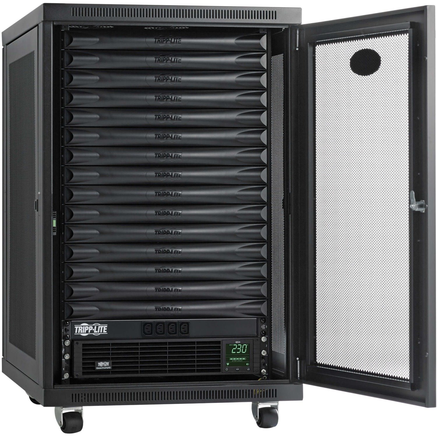 Tripp Lite by Eaton EdgeReady&trade; Micro Data Center - 15U, 1.5 kVA UPS, Network Management and PDU, 230V Assembled/Tested Unit