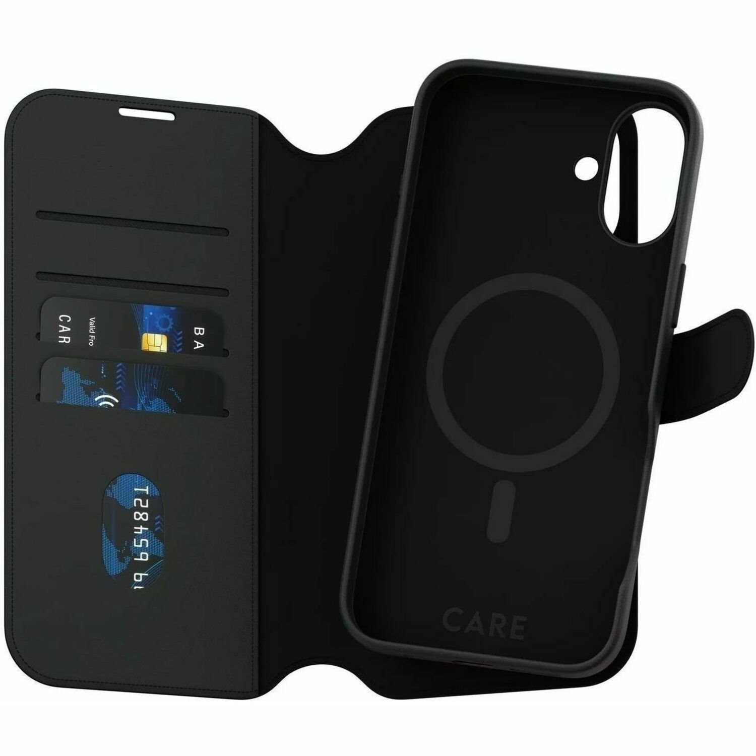 CARE Tango Carrying Case (Wallet) Apple iPhone 16 Plus Smartphone - Black