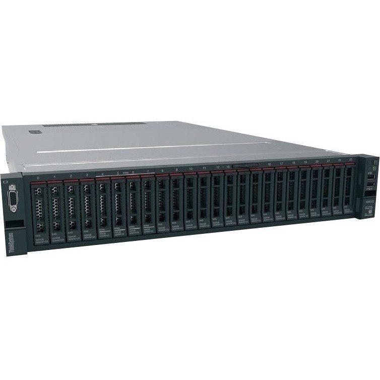 Lenovo ThinkSystem SR650 7X06A0K4EA 2U Rack Server - 1 x Intel Xeon Silver 4215R 3.20 GHz - 32 GB RAM - 12Gb/s SAS, Serial ATA/600 Controller