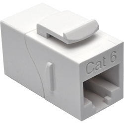 Tripp Lite by Eaton Cat6 Straight-Through Modular In-Line Snap-In Coupler (RJ45 F/F), White, TAA