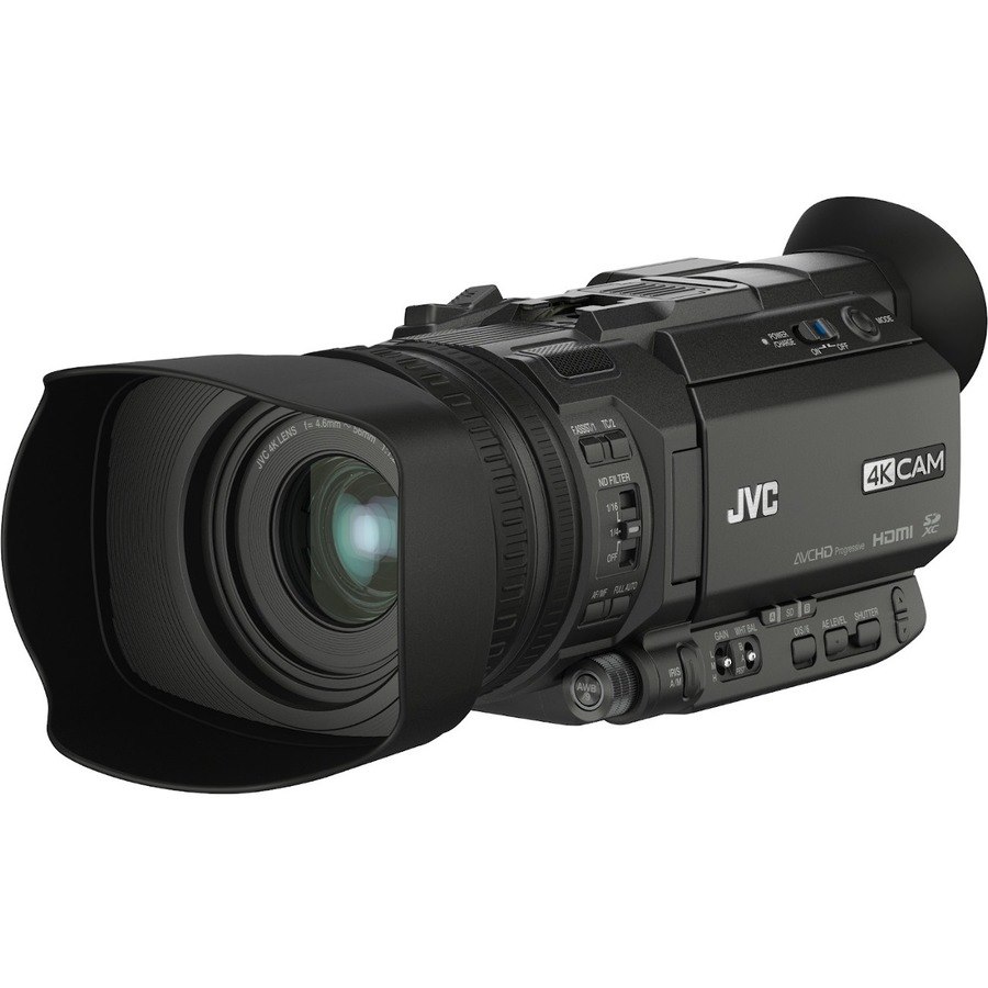 JVC GY-HM170U 4KCam Compact Handheld Camcorder with Integrated 12x Lens