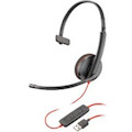 Plantronics Blackwire C3210 USB Wired Over-the-head Mono Headset - Black