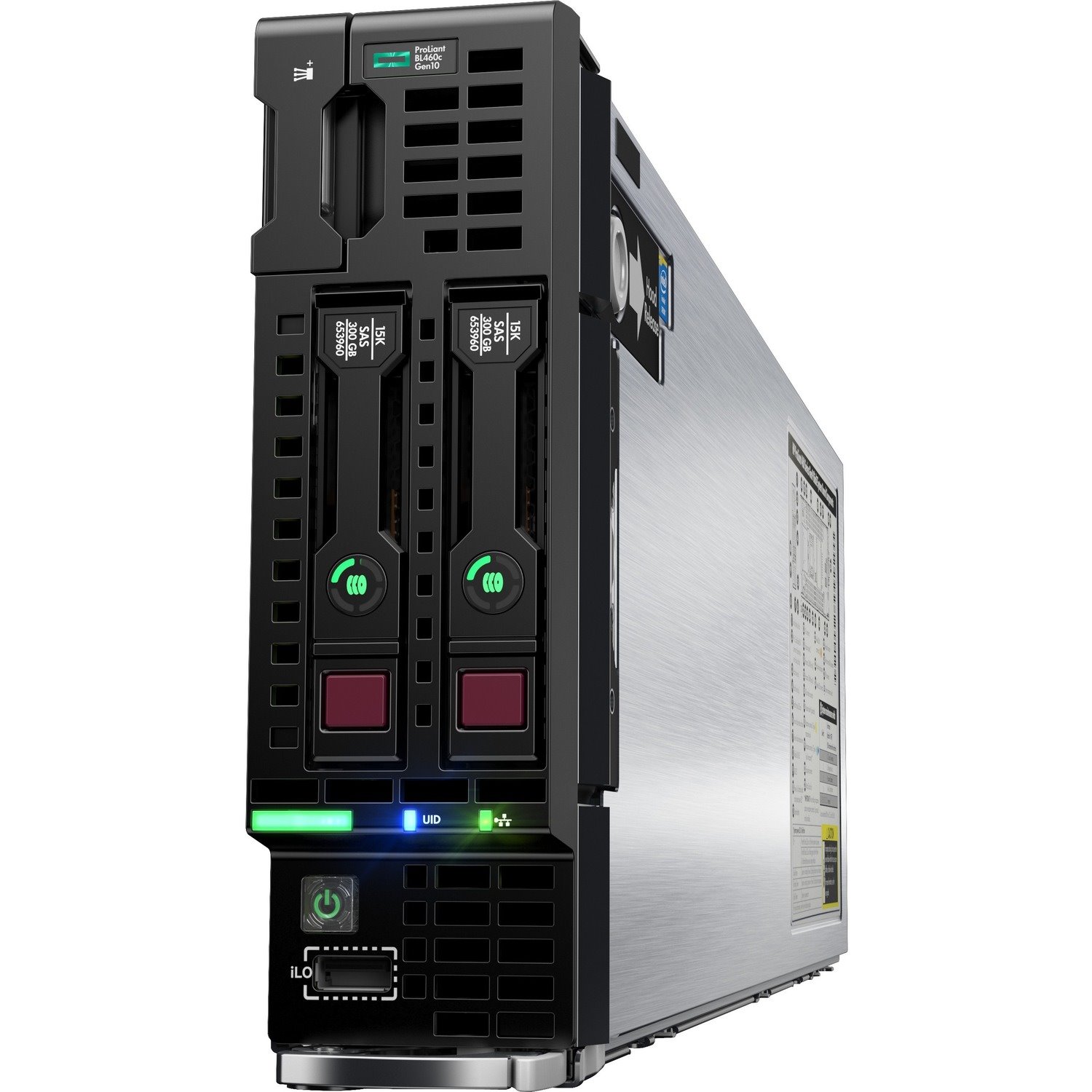 HPE ProLiant BL460c G10 Blade Server - 2 x Intel Xeon Gold 6148 2.40 GHz - 192 GB RAM - 12Gb/s SAS, Serial ATA/600 Controller