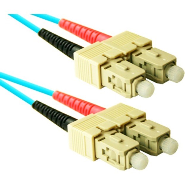 ENET 7M SC/SC Duplex Multimode 50/125 10Gb OM3 or Better Aqua Fiber Patch Cable 7 meter SC-SC Individually Tested