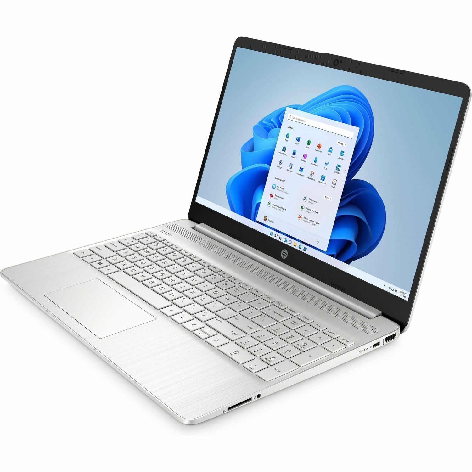 HP 15s-eq2000 15s-eq2276AU 15.6" Notebook - HD - AMD Ryzen 5 5500U - 8 GB - 512 GB SSD - Natural Silver