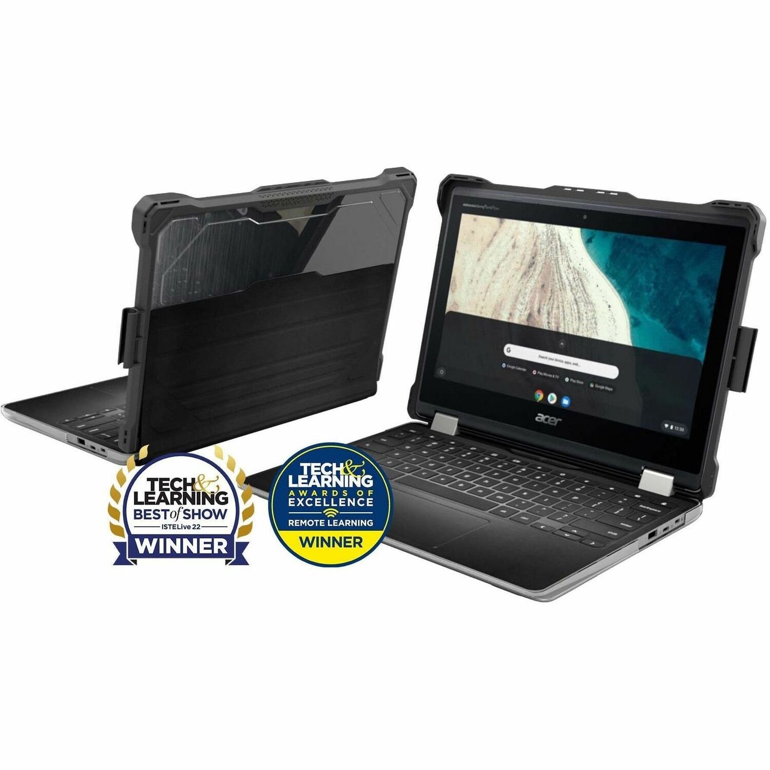 Extreme Shell-L for Acer R851T Spin 512 Chromebook 12" (Black)
