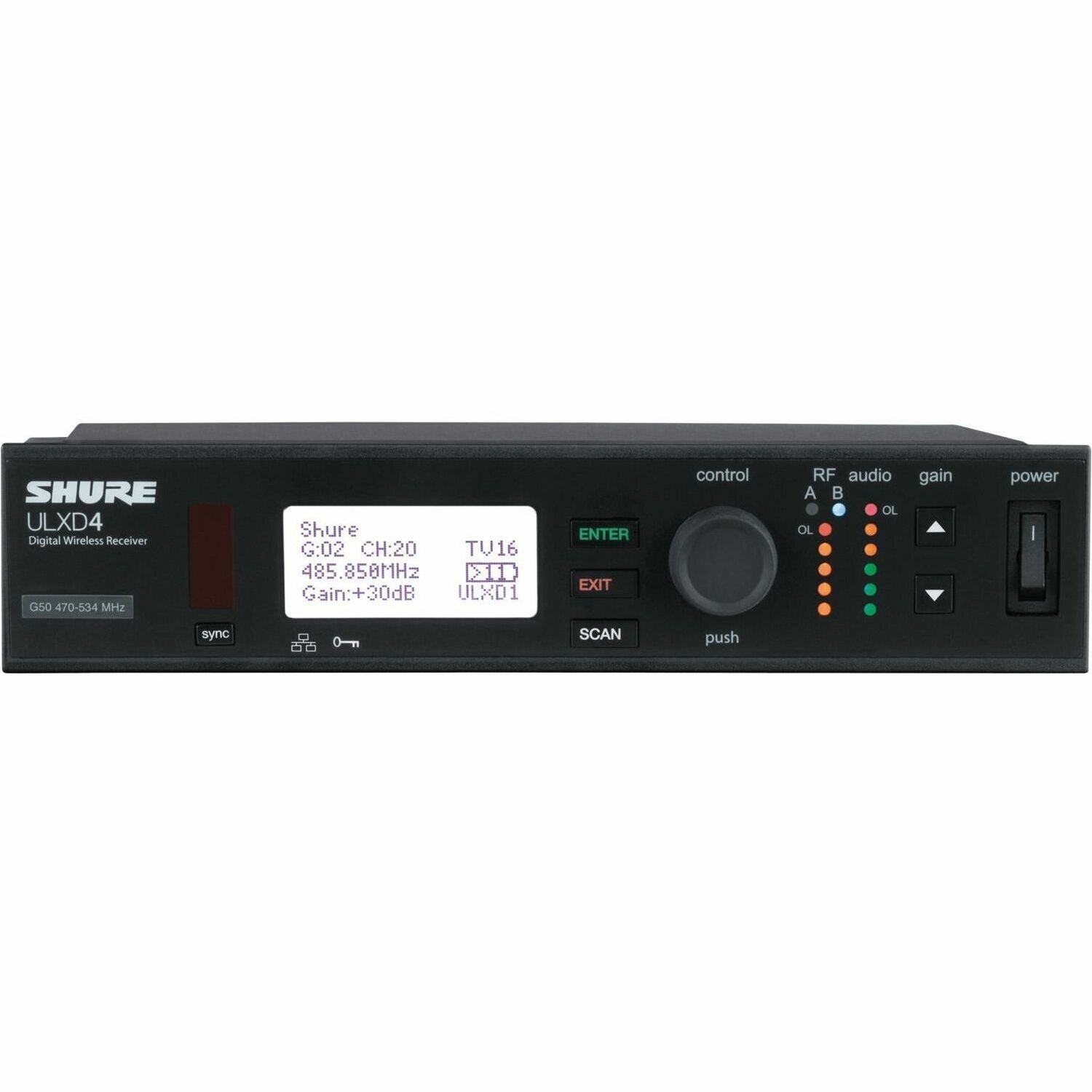 Shure ULXD4-GV Digital Wireless Receiver