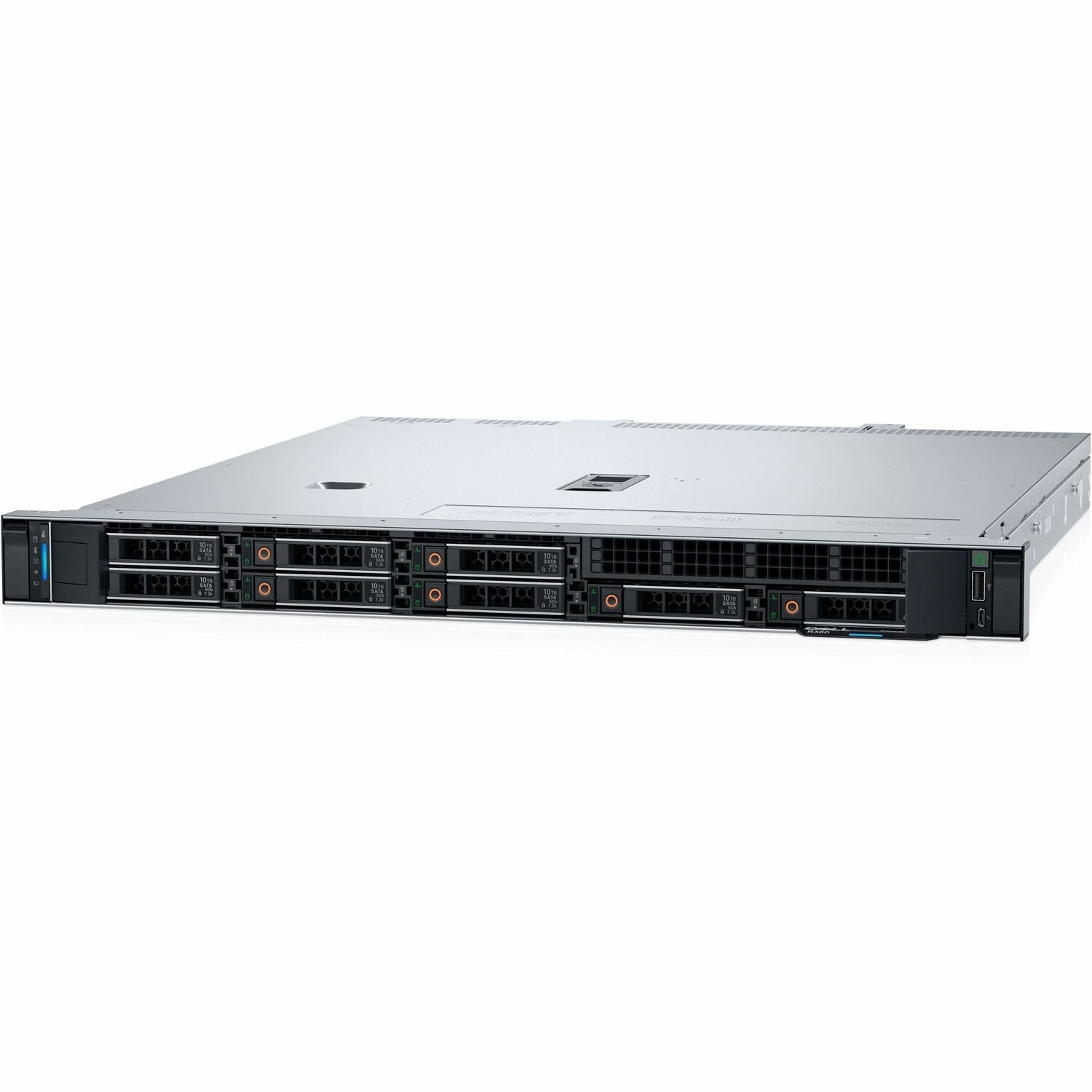 Dell EMC PowerEdge R360 1U Rack-mountable Server - 1 x Intel Xeon E-2434 3.40 GHz - 32 GB RAM - 2.40 TB HDD - (2 x 1.2TB) HDD Configuration - Serial Attached SCSI (SAS), Serial ATA Controller