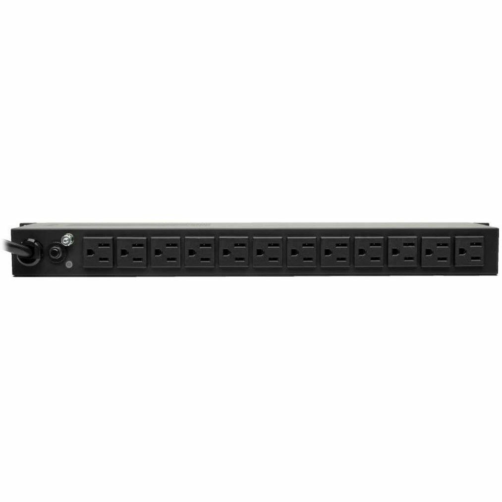 Eaton Tripp Lite Series 1.5kW Single-Phase Local Metered PDU + ISOBAR Surge Suppression, 3840 Joules, 100-127V Outlets (14 5-15R), 5-15P, 15 ft. (4.57 m) Cord, 1U Rack-Mount