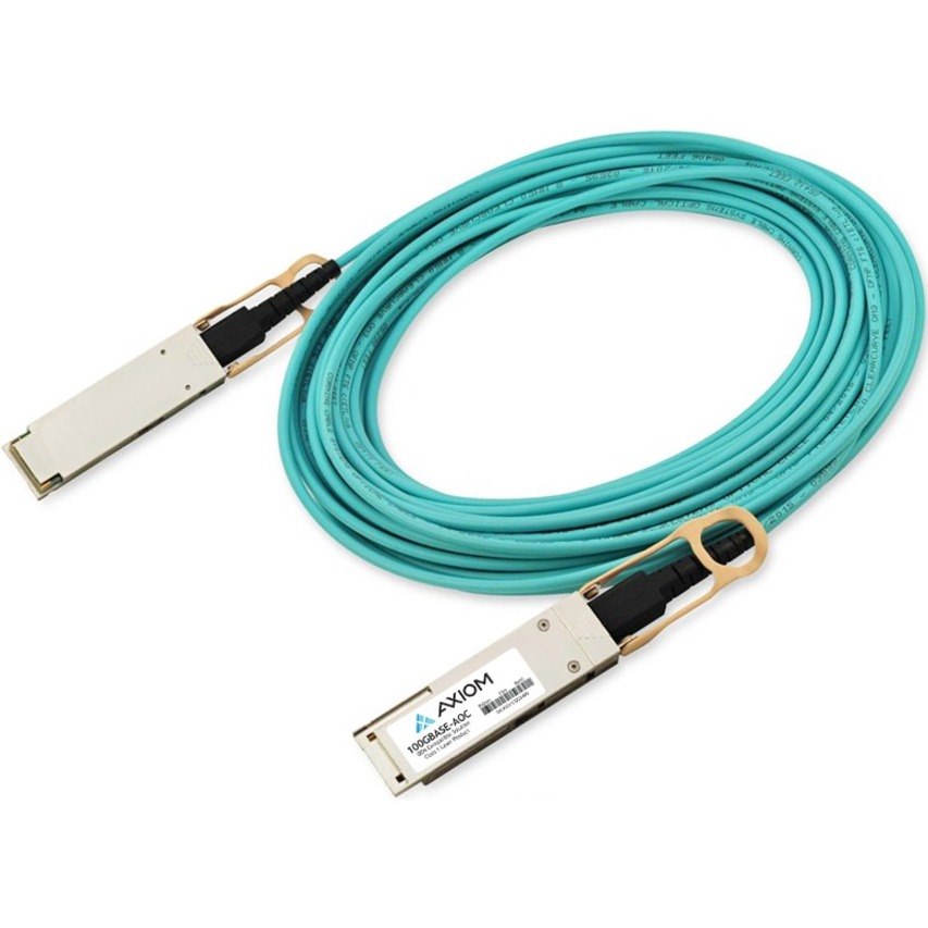 Axiom 100GBASE-AOC QSFP28 Active Optical Cable Dell Compatible 25m