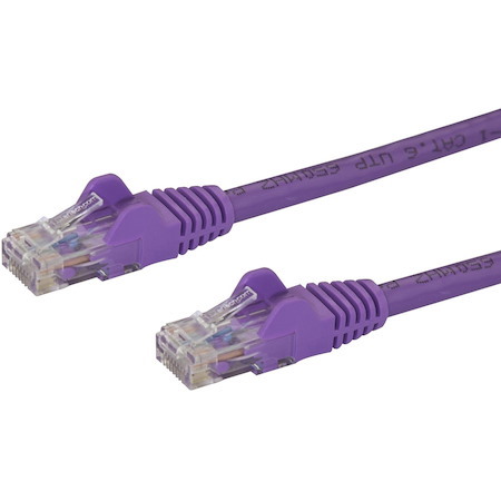 StarTech.com 3m CAT6 Ethernet Cable - Purple Snagless Gigabit - 100W PoE UTP 650MHz Category 6 Patch Cord UL Certified Wiring/TIA