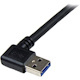 StarTech.com 1m Black SuperSpeed USB 3.0 (5Gbps) Cable - Right Angle A to B - M/M