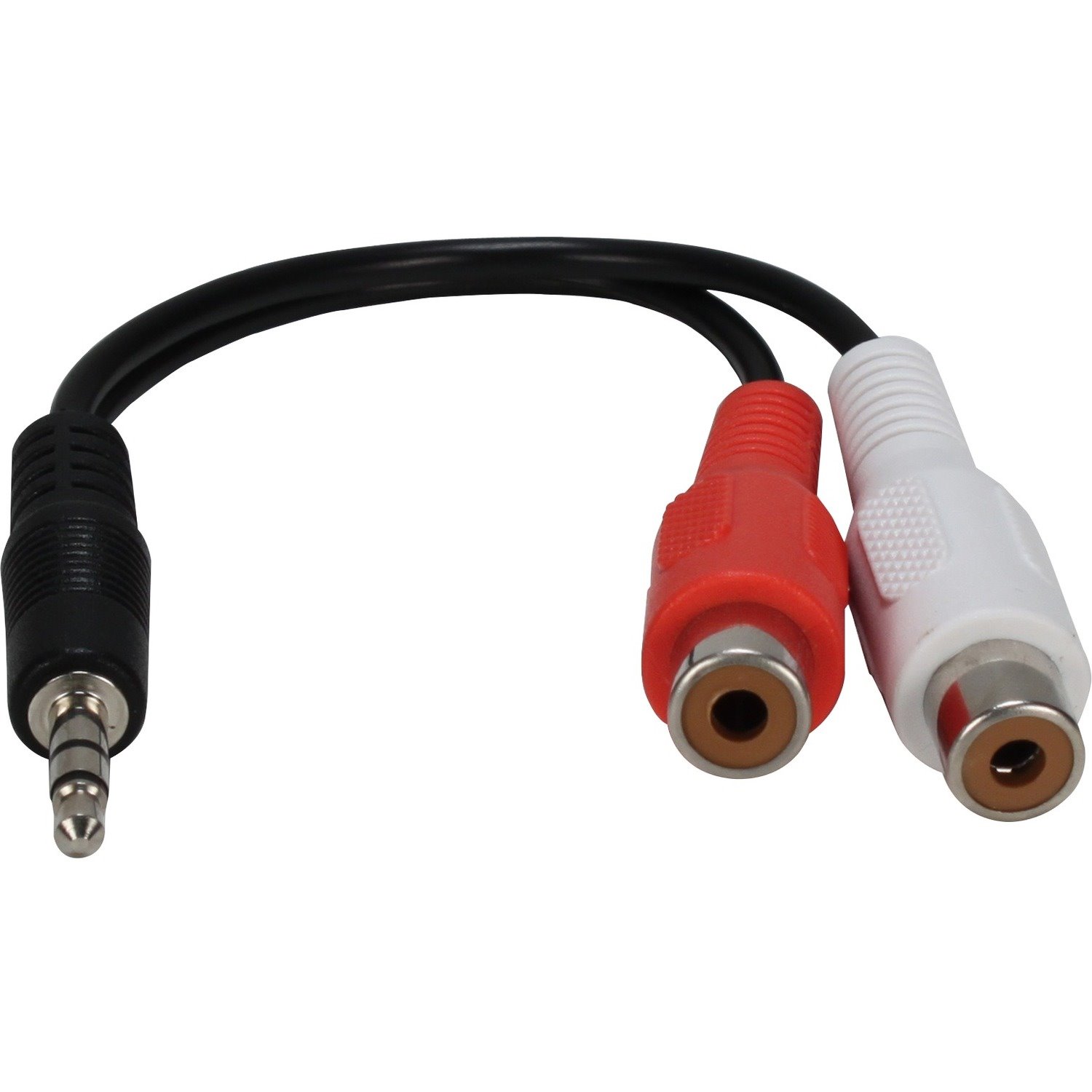 QVS 3.5mm Mini-Stereo Male to Two RCA Female Speaker Adaptor