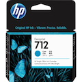 HP 712 Original Inkjet Ink Cartridge - Cyan - 1 Pack