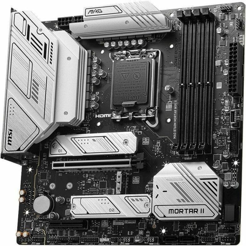 MSI MAG B760M MORTAR WIFI II Gaming Desktop Motherboard - Intel B760 Chipset - Socket LGA-1700 - Micro ATX